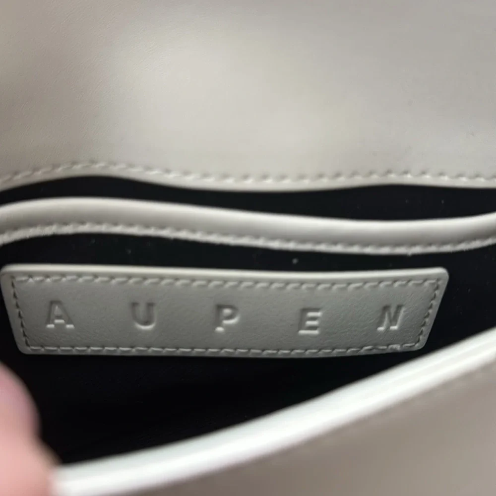 Aupen- Ivory Structured purpose Asymmetrical Shoulder Purse - Picture 7 of 7